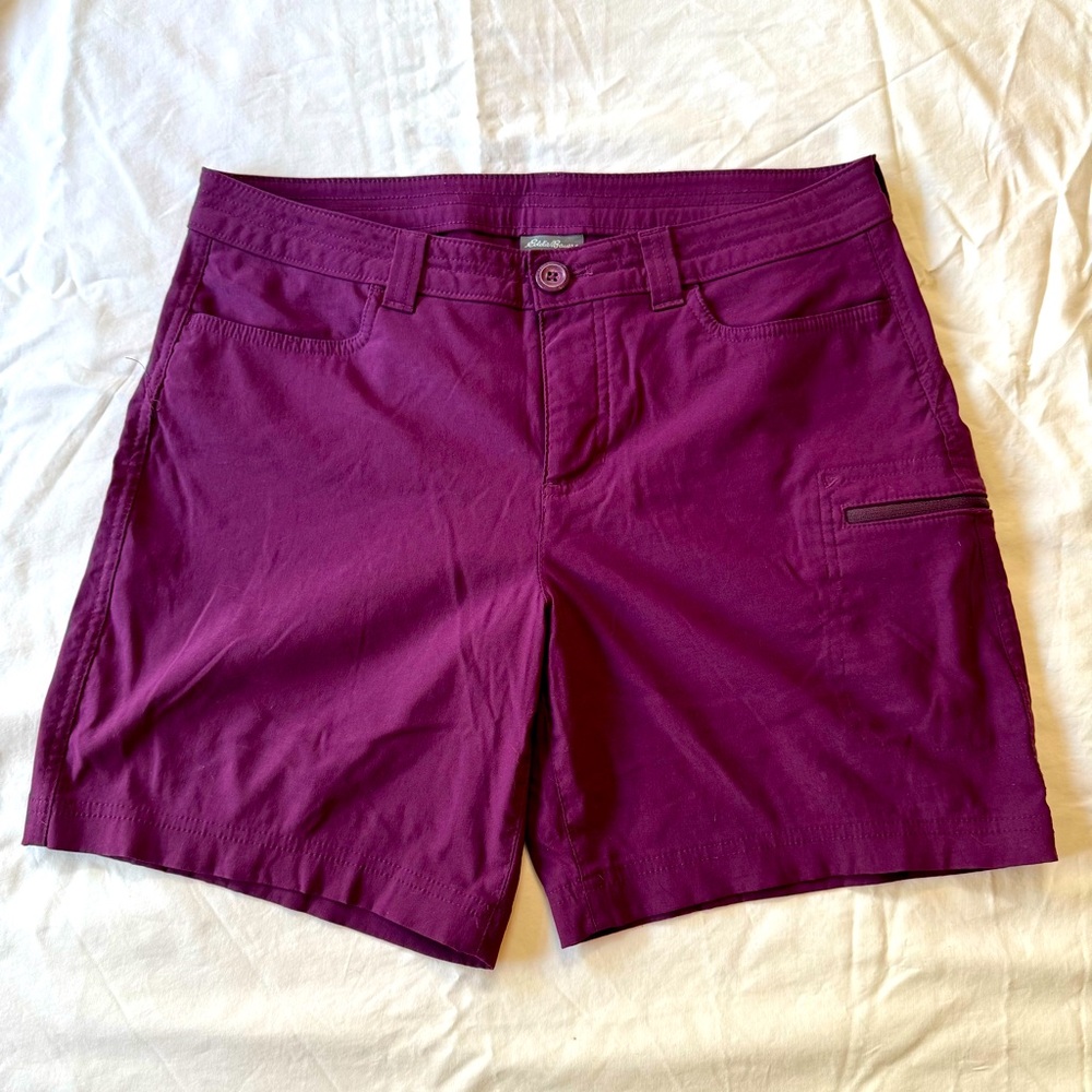 Women's Eddie Bauer Shorts, maroon, size 8